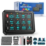 Mictuning P1C Rgb 12 Gang Switch Panel Led 4 Control Modes Circuit Relay System. Fixed Price $110.90.