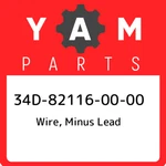 34D-82116-00-00 Yamaha Wire, Minus Lead 34D821160000, New Genuine Oem Part. Fixed Price $72.46.