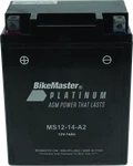 Bikemaster Agm Battery For MS12-14-A2 Fits Suzuki Quadrunner & Arctic Cat. Fixed Price $78.99.