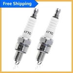 2PCS A7TC Durable Spark Plugs - Ideal Replacement For GY6 Series Engines. Fixed Price $12.99.