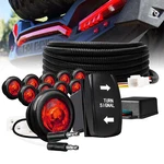 Utv/atv Turn Signal Light Combo Polaris Rzr; Street-legal W/ Rocker Switch Red. Fixed Price $69.99.