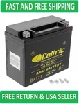 New Caltric Agm Battery For Yamaha Grizzly YFM600F 4WD 1998-2001 Oem. Fixed Price $93.00.