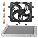 Aluminum Radiator & Cooling Fan For Polaris Sportsman 700 800 Efi 2004 2005-2014. Fixed Price $139.99.