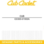 Cub Cadet 503-01955A Right Hand Cargo Bed Side Panel Yellow Eps Vehicle. Fixed Price $122.02.