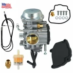 Carburetor & Throttle Cable For Suzuki LTA500F 00-01. Fixed Price $45.00.