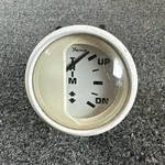 Faria Dress White 2" Trim Gauge Mercury Mariner Mercruiser Volvo Yamaha Outboard. Fixed Price $10.00.