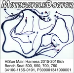 Wire Harness,main,utv,hisun,bench SEAT,HS,500,550,700,750,2015-18,SECTOR,KNIGHT. Fixed Price $324.00.