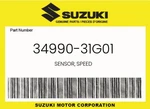 Suzuki Genuine Sensor, Speed 34990-31G01. Fixed Price $121.56.