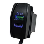 Dual Port Type-a Qc 3.0 Usb-c Pd Automotive Fast Charger Blue Led Can-am Rzr. Fixed Price $19.99.