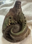 Rick Cain Sculpture - Dragon World Limited Edition 14/2000 And Man. Fixed Price $88.88.