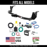 For 12 Honda Crosstour Trailer Hitch + 5-WAY Wiring Harness Fits All Models Curt. Fixed Price $357.99.