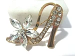 Fancy Shoe With High Heel And Flower Buckle Pin. Fixed Price $21.12.