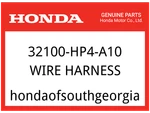 Honda Oem Part 32100-HP4-A10 Wire Harness. Fixed Price $854.67.