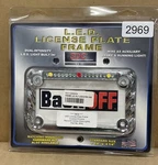 Signal Dynamics Led Chrome License Plate Frame W/ Brake & Running Lights Sdc. Fixed Price $38.95.