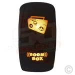 Stereo Orange On/off Rocker Switch Boombox Light 50 Caliber Racing Utv Car Jeep. Fixed Price $19.99.