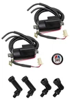Ignition Coils & Spark Plug Boot Caps For Yamaha Maxim XJ750 (1982 1983). Fixed Price $65.88.