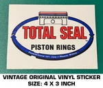 Total Seal Piston Rings Vintage Original Decal Sticker-engine-racing-performance. Fixed Price $7.33.