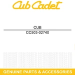 Cub Cadet 503-02740 Fuse Box Gasket Challenger MX750 MX550 Eps 4X4. Fixed Price $10.95.
