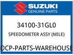 Suzuki Oem Part 34100-31GL0 Speedometer Assy (mile). Fixed Price $270.29.