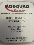 Modquad On-off Rocker Switch Clear Single Rs-body. Fixed Price $9.95.
