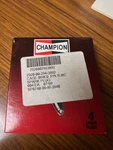 Spark Plugs, Champion Brand, Part Number RJ8C. Deal. Fixed Price $29.95.