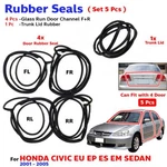 Weatherstrip Door Rubber Seal Trunk Lid Set Fits Honda Civic Es 4D 2001-05. Fixed Price $188.39.