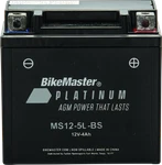 Bikemaster Agm Battery MS12-5L-BS. Fixed Price $35.39.