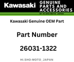 Kawasaki Genuine Oem PARTC26031-1322 Harness, Main. Fixed Price $475.98.