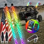 Weisen Pair 4FT Rgb Spiral Led Whip Light+wire For Can-am Maverick X3 2017-2025. Fixed Price $123.49.