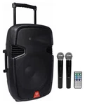 Rockville RAM15BT 15" Rechargeable Powered 800W Pa Dj Speaker, 2 Mics, Bluetooth. Fixed Price $156.76.