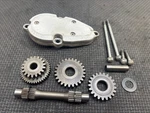 #4 87-89 Honda TRX350D Fourtrax Foreman 4X4 Starter Reduction Gear Set Cover. Fixed Price $74.90.