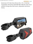Kemi Moto Utv Universal Side Mirrors 1.75"-2'' Roll Bar. Multi-color Chev. Fixed Price $51.18.