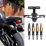 For Yamaha FZ1 FZ6 FZ8 Tail License Plate Holder Fender W/ Led Turn Signal Light. Fixed Price $38.11.