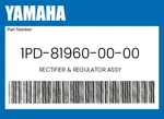 Yamaha Genuine Rectifier & Regulator Assy 1PD-81960-00-00. Fixed Price $119.99.