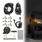 Utv Turn Signal Kit Horn Amber Led Blinker Polaris Ranger Rzr Can-am X3 Set. Fixed Price $237.23.