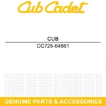 Cub Cadet 725-04661 Electric Power Distribution Post Volunteer 747 Tracker Efi. Fixed Price $34.44.