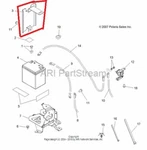 New Oem Polaris Sportsman X2 700 Efi Battery Heat Shield Guard. Fixed Price $99.95.