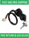 New Caltric Ignition Key Switch For Yamaha Kodiak YFM400 2X4 4X4 2003-2006. Fixed Price $18.15.