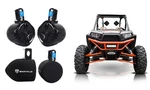 2 Rockville RWB65B 6.5" Rollbar Tower Speakers+covers For Polaris Rzr/atv/utv. Fixed Price $120.00.